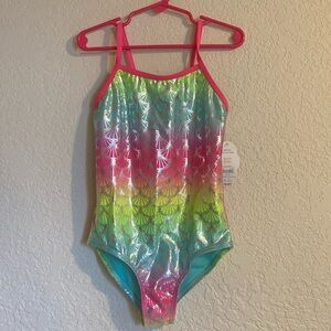 Girls Mermaid swimsuit size Small 6/6x NWT